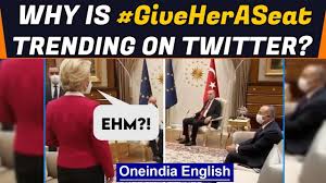 A gate or gateway is a point of entry to or from a space enclosed by walls. Eu President Ursula Von Der Leyen Only Woman Left Standing At The Meet With Erdogan Oneindia News Youtube