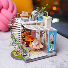 I spent 10 days to make this miniature house so i hope you enjoy this house and have great time with my video ! Dora S Loft Diy Miniature House Eureka Puzzles