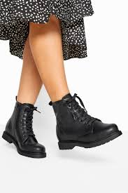 There are 36074 leather and lace for sale on etsy, and they cost 11,46 $ on average. Black Vegan Faux Leather Lace Up Ankle Boots In Extra Wide Fit Yours Clothing