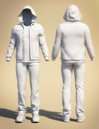 Hoodie Outfit For Genesis 3 Male S 3d Models For Poser And Daz Studio Hoodie Outfit Character Outfits Hoodies