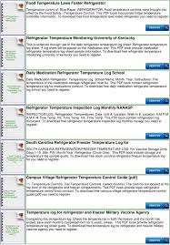 refrigerator temperature log cdc pdf free download