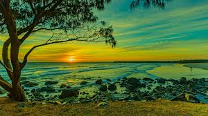 Maybe you would like to learn more about one of these? 3840x2160 Beautiful Beach Sunset Under Blue Cloudy Sky 4k Wallpaper Hd Nature 4k Wallpapers Images Photos And Background Wallpapers Den