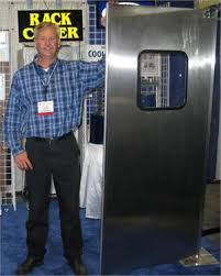 stainless steel restaurant doors in