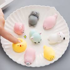 Mini Squishy Oyuncak Sevimli Hayvan Antistres Topu Sikmak Mochi Yukselen Oyuncaklar Disa Vurup Rahatlamak Yumusak Yapiskan Squishi Stres Giderici Oyuncaklar Kom Cute Squishies Mochi Stress Relief Toys