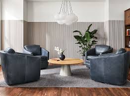 Ford Leather Swivel Chairs In Lobby Room Board
