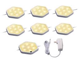 Pureoptics Led By Black Decker Warm White 7 Light Led Under Cabinet Puck Light Reviews Wayfair