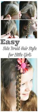 Cute hairstyles for little girls. Easy Side Braid Hair Style For Little Girls