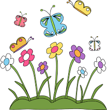 Blush, white and pink flower heads with. Spring Flowers Border Clipart Free Clipart Images Cliparting Com