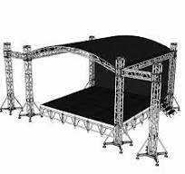 Aluminum Alloy Truss Small Aluminum Frame Background Frame Stage Chorus Stage Complete Project Custom Design Factory Direct Sale