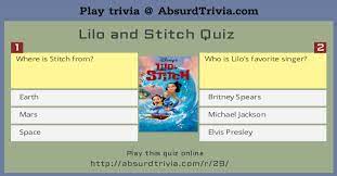 Lilo & stitch trivia : Lilo And Stitch Quiz