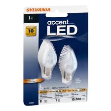 Sylvania C7 Led Night Light Bulbs 1w Daylight 2 Count Walmart Com Walmart Com