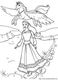 Ausmalbilder Pferde Bild Ausmalbilder Barbie Mit Pegasus
