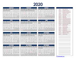 You know that you can make a excel calendar in just 2 minutes for the whole year. 2020 Malaysia Yearly Excel Calendar Free Printable Templates