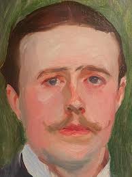 Det er sådan set slemt nok, at jeg i mange år har måtte undvære min skønne kat  Conrad, nu har jeg også lånt Peter Carlsens fortræffelige portræt af ham ud 