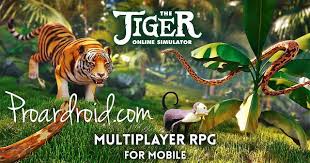تحميل لعبة النمر العالم المفتوح المذهلة the tiger النسخة المعدلة للاجهزة الاندرويد باخر تحديث استكشاف الغابة البر online rpg android mobile games simulation