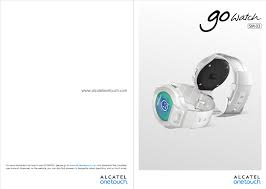 Alcatel Go Watch Instruction Manual ...