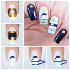 Made of durable material, wall stickers stay put no matter where they're at, and they liven up bathrooms or bedrooms in minutes. How To Create The Perfect Beach Vacation Manicure Using Our Dolphin Nail Decals Found At Snailvinyls Com Dolphin Nails Nails Nail Stencils