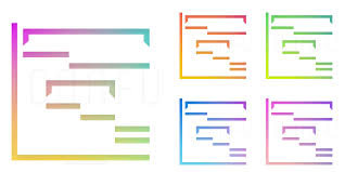 Chart Gantt Icon Gradient Color Style Iconfu