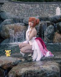 OC] Sharing my Misty in Goldeen dress cosplay here :) by LynnieQuin :  r/pokemon