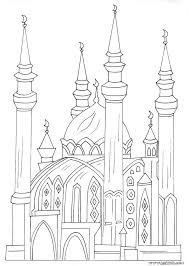 Free printable geometric coloring pages for kids. Mosque Coloring Pages Coloring Home