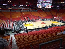 Americanairlines Arena Section 120 Miami Heat