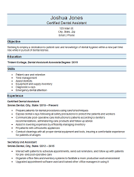 While resume objectives are no longer required—a career summary is more common. Dental Assistant Resume Example Denstst Orthodontist