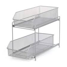 grid,stackable cabinet organizer