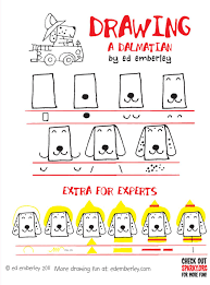 Draw A Fire Dog Directed Drawing Kindergarten Fire Safety Guided Drawing