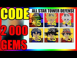 To redeem codes in roblox all star tower defense, players need to first launch the game and then search for the settings icon at the bottom of the screen. Roblox Star Code List 06 2021