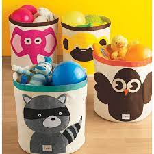 Elephant Canvas Bin By 3 Sprouts Toy Storage Bins Canvas Bin Canvas Toy Storage