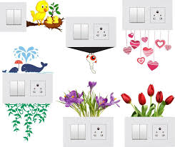 Decals Sticker Switch Board Sticker Light Switches Sticker Combo Home Wall Painting Wall Art Decor Wall Decor Stickers
