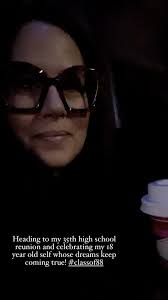 On my way to my 35th high school reunion, thinking about my 18-year old  self and feeling compassion and love for her… and her hairstyle choices. I  hope I’ve made her proud.🙏❤️ #eastonareahighschool ...