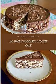 Digestive biscuits dunked in chocolate ganache. Best Chocolate Biscuit Cake No Bake The Bossy Kitchen