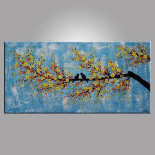 Abstract Bird Paintings On Canvas Abstract Art Love Love Birds Painting Bedroom Wall Art Abstract Painting Large Canvas Art Wall Art Love Birds Painting Large Canvas Art Birds Painting