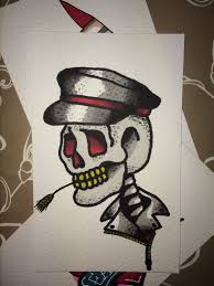 Traditional Skull Tattoo Flash Flash Tattoo Traditional Tattoo Art Skull Tattoo