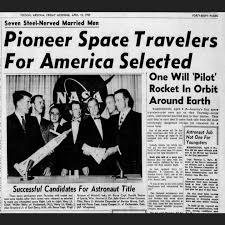 NASA announced the first U.S. astronauts on April 9, 1959. Known as the  Mercury 7, the men would all eventually make it to space, with Alan Shepard  becoming the first American to
