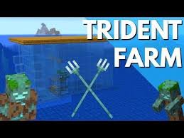 Minecraft How To Make A Trident Farm In Update Aquatic 1 13 1 Drowned Farm Tutorial By Avomance Minecraft Farm Minecraft Minecraft Redstone Tutorial
