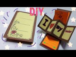 كيف تصنع بطاقه تهنئه للمعلم في المدرسه Diy Exploding Box Youtube