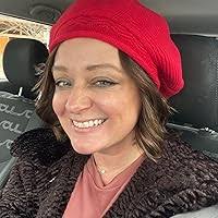 Amazon.com: Women French Beret Hat Winter Warm Knit Knitted Beanie Wool  Fleece Lined Slouchy Paris Basque Baret Barrette Artist Cap Beige Classic  Solid Color, Boinas de Mujer, Gifts for Ladies