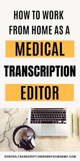 How To Become A Medical Transcription Editor Work From Home Jobs Online Jobs Side Hustles In 2020 Medical Transcription Jobs Medical Transcription Transcription Jobs From Home