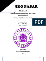 Risiko adalah kemungkinan realisasi return aktual lebih rendah dari return minimum yang diharapkan. Soal Jawab Risiko Pasar