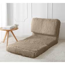 Your Zone Long Hair Faux Fur Flip Chair Multiple Colors Walmart Com Walmart Com Comfortable Chair Chair Small Spaces