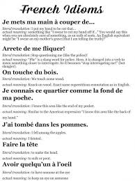 Some French Idioms French Language Lessons French Expressions How To Speak French