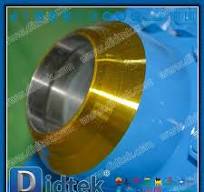 ‫علبة التروس بعقب ملحومة DN150 3pcs صمام كرة Trunnion Metal ...‬‎