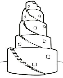 Kids color and cut out; 21 Christianity Bible Tower Of Babel Coloring Pages You Need To Have