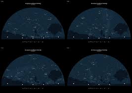 North 4 Seasons Star Charts Star Chart Star Constellations Illustrator Resources