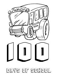 When a child colors, it improves fine motor skills, increases concentration, and sparks creativity. 100 Days Of School Coloring Pages Free Coloring Home