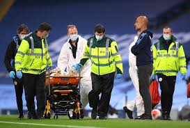 Eric garcia was stretchered off during man city's win over arsenal (photo: Ederson Aymeric Laporte Provides Eric Garcia Injury Update
