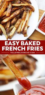 Best Homemade French Fries Baked French Fries Recipe Homemade French Fries French Fries Homemade Baked French Fries Baked