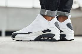 An On Feet Look At The Nike Air Max 90 Mid Utility White Kicksonfire Com Nike Air Max Nike Shoes Air Max Nike Air Max 90 White